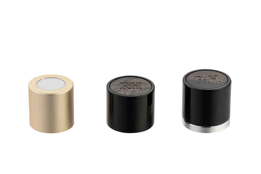 Aluminiowa plastikowa skorupa górna okrągła spiralna pokrywa perfum magnetycznych